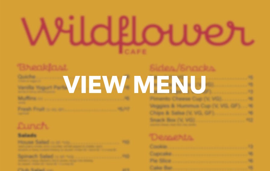 Wildflower Cafe Menu